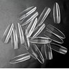 LuckForever 240pc XL Almond Gel X Nail Tips Clear Fake Nails Extra Long Almond Nail Tips Full Cover Artificial Fingernails XL Soft Gel False Nail Tips for Acrylic Nail Extension Press on Nail Making