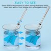 JANCHUN 6 Reusable Long Resin Mixer Paddles Fit for All Drill, Epoxy Mixer Attachment for Powerful Mixing, Multipurpose Paint Mixer Paint Stirrers for Resin, Silicone Mixing, Paint