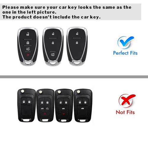 PGTOPONE Chevrolet Luxury Bling Rhinestone Crystal Diamond Key Fob Cover case Shell Protector Key Chain For Chevrolet Chevy Malibu Camaro Cruze Traverse Spark Equinox Sonic Volt Bolt Keyless Entry