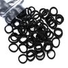 WANBY Hair Ties Mini Seamless Black Hair Bands Soft Elastics Ponytail Holders Hair Ties for Girls Toddler (100 Pcs)