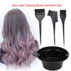 ZJchao 4PCS Pr, Hair Coloring Brush and Bowl Set Hair Color Mixing BowlsColoring & Highlighting Tools