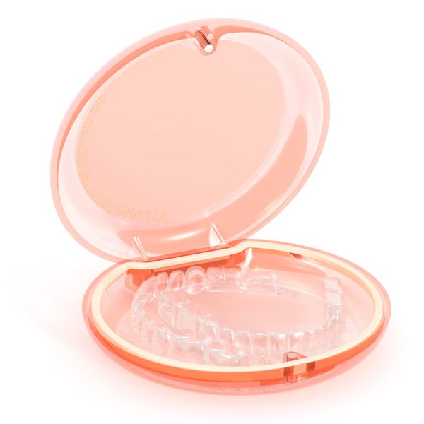 Orthodontic Retainer Case - Retainer Box Retainer Container Denture Box Orthodontic Denture Storage Boxes (Apricot)