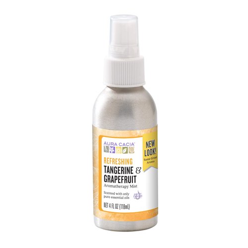 Aura Cacia Room and Body Mist, Refreshing Tangerine and Grapefruit, 4 Fluid Ounce