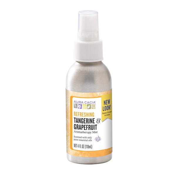 Aura Cacia Room and Body Mist, Refreshing Tangerine and Grapefruit, 4 Fluid Ounce