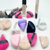 6 Pieces Powder Puff Face Makeup Puffs Powder Puffs for Face Powder Triangle Wedge Shape Soft Velour Powders Puffs for Loose Mineral Powder Body Powder Cosmetic Foundation Wet Dry Beauty Makeup Tool.