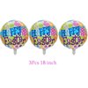 15Pcs Happy Easter Balloons Decorations Round Happy Easter Foil Mylar Balloons Easter Bunny Egg for Spring Birthday Baby Shower Easter Party Decorations Supplies