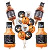 LXZColden 19 Pieces Whisky Balloons Kit Beers Themed Birthday Party Supplies for Aged to Perfection Party Supplies Oktoberfest Party Decorations, Gold Balck