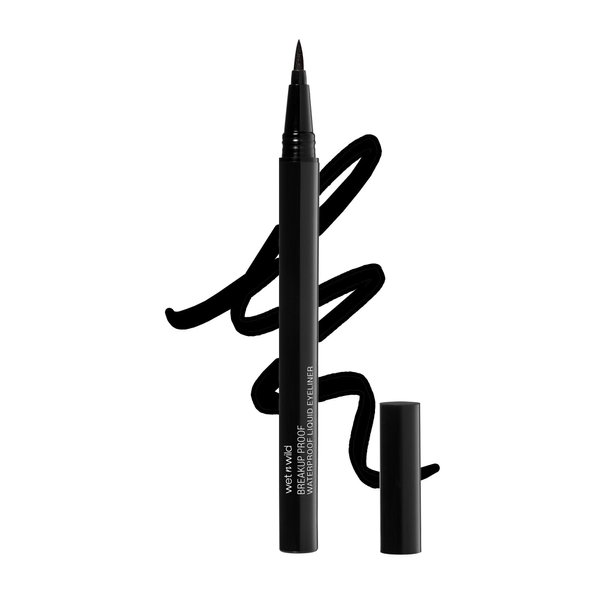 wet n wild Mega Last Breakup Proof Liquid Eyeliner - Quick Drying, Smudge-Resistant, 16-Hour Wear - Cruelty-Free & Vegan - Black