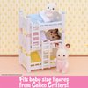 Calico Critters Triple Baby Bunk Beds - Dollhouse Furniture Set for Ages 3+