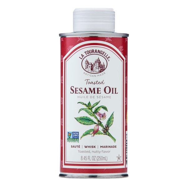 La Tourangelle, Toasted Sesame Oil, Great for Cooking, Add to Noodles, Stir-Fry, Vegetables, Vinaigrettes, and Marinades, 8.45 Fl Oz
