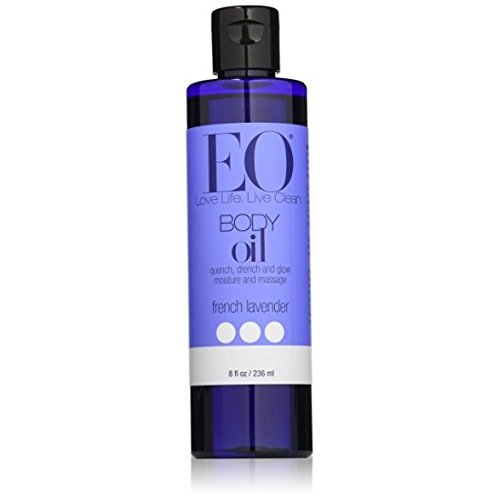 EO Botanical Body Oil, French Lavender, Massage + Moisturize, 8 Ounce