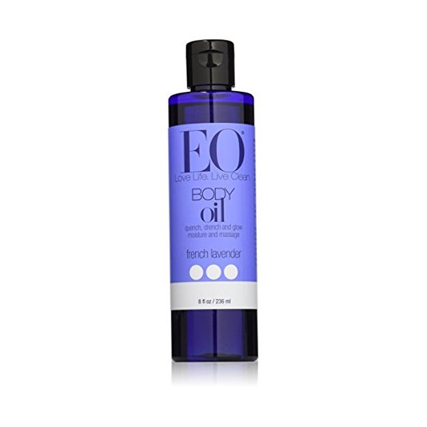 EO Botanical Body Oil, French Lavender, Massage + Moisturize, 8 Ounce