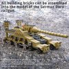 MISTBUY WW2 Army Building Blocks Toys Set, Create a German Dora Cannon or 16 Small Military Vehicles, with 20 Toy Soldiers, for Boys Kids Age 6 7 8 Year Old