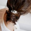 Iaceble Boho Silver Leaf Hair Tie Hairband Ponytail Holder Hair Rope Minimalist Leaf Hair Band Rope Metal Feather Hair Scrunchies Hair Tie Decorative Hair Accessories for Women and Girl Headdress
