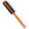 ZilberHaar - Styler Hair and Beard Brush - Round Brush, 1.3 Inch Stiff Boar Bristles and 8.5 Inch Pearwood Handle - 222 Plugs of Bristles - Beard Grooming Brush for Men