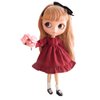XiDonDon Doll Clothing Fashion Dress for Blyth,Ob24,Licca,Azone BJD Doll Clothes Toys Accessories Gifts (Wine red)