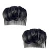 1pc Volume Up Hair Base, Hair Accessories Bump It Up Hairstyle Clip Bun Maker for Women, Volume Insert Hair Bump Up Tool for Short Long Hair DIY (black)