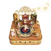Tonecheer Wooden Music Box Puzzle for Adults,DIY Rotating Music Box Kit 3D Creative Musical Puzzle Crafts Model Building Kits Desk Decor for Teens Kids Birthday Gift (Cats Family)