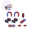 Junior Science Magnetism Set for Experiment Education Kids Magnet Kit School Classroom Science Educational Toys,Including Bar/Ring/Horseshoe Magnets