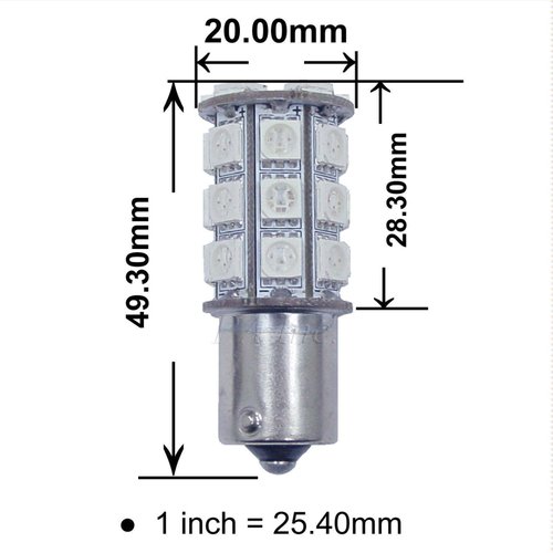 PA LED 2PCS 30SMD 1156 Ba15s Red Auto LED Bulb 12V for Turn Signal, Side Marker, Stop, Back Up, Tail Light (1073 1003 1093 1129 1141 1159 1259 1459 1619 1651 1680 3496 5007 5008 7506 7527 Available)