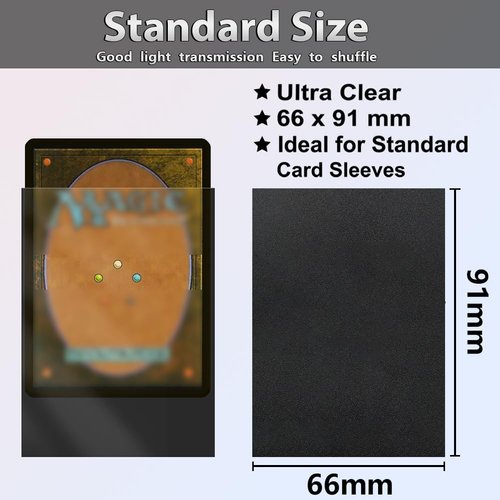 Trading Card Sleeves,Top Loaders Card Protection for Baseball Cards, Matte Card Sleeves Fit for Yugioh,Football,Magic,Sports Cards (Red＆Yellow＆Purple, 61 * 99mm)