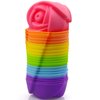 Mirenlife Reusable and Non-stick 2 Inch Mini Size Silicone Baking Cups/Muffin Cups/Mini Cupcake Liners/Mini Chocolate Holders/Truffle Cups -24 Pack-6 Vibrant Colors (Rose)