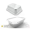 Spare Essentials 55-Pack Aluminum Foil Containers With Lids - 1 LB Disposable Take Out Pans for Freezer Meals