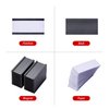 Eeoyu Magnetic Label Holders with Magnets Magnetic Data Card Holders with Clear Plastic Protectors for Metal Shelf, Whiteboard, Set of 50 (1 x 2 Inch)