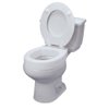 New - Flip-Up Toilet Riser - Hinged Toilet Seat Lift Riser, Easy to Install (Fits Enlogated Toilets)