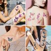 LOMIMOS Spring 200+pcs 3D Butterfly Temporary Tattoos,Waterproof Stickers for Kid Adult Body Art Party Goodie Bag(20 Sheets)