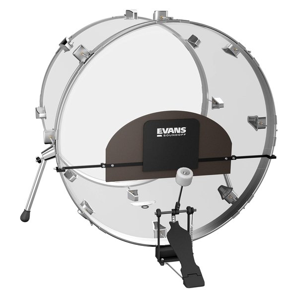 Evans Soundoff Drum Mute Pads - Drum Pads for Acoustic Drum Sets - Drum Mutes Pack - For Bass Drums - Great for Silencing Drum Kits to Practice - Fits 18-26" Bass