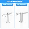 122Pcs Cotter Pin Hair Pin Clevis Pin Assortment Kit,R Clips Retaining Hair Pins Assortment, Including Single Hole Clevis Pin&Split Cotter Pin&R Clip Hitch Pin for Trailer Latch, Zinc-Plated