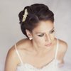 WHAVEL 2PCS Rhinestone Hair Barrettes for Women, Gold Hair Clips Crystal Flower Barrette Wedding Hair Clips Fancy Hair Clips Wedding Prom Formal Hair Accessories for Women