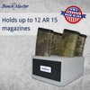 BenchMaster Weapon Rack - AR Mag Rack (12-Units) - Gun Safe Storage Accessories - Gun Rack, gray, BMWRAR12