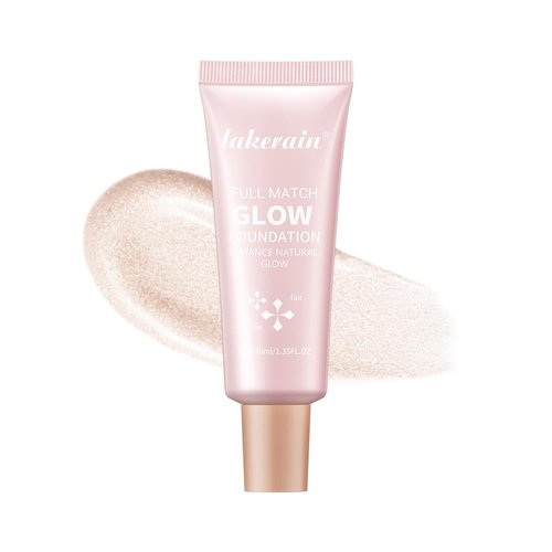 Natural Glow Illuminator Glotion, Hydrating Makeup Highlighter for Face & Body, Liquid Highlighter to Glow, Sheer to Light Buildable Coverage Long Lasting Vegan & Cruelty-Free, Fair