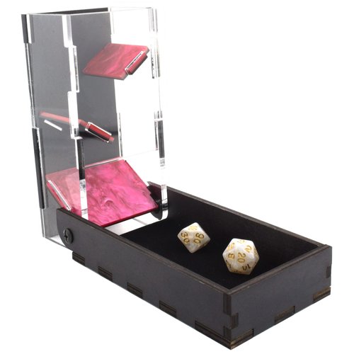 C4Labs Colour Lux Drawbridge Dice Tower - Pink Pearl