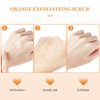Orange Exfoliating Gel Scrub Face Body Skin,Natural Orange Peeling Gel Face Scrub,Deep Cleansing Moisturizing Facial Exfoliator 50g (2PCS)