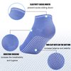 Qchengsan Non Slip Grip Socks, 8 Pairs Pilates Grip Socks for Women, Anti-Skid Yoga Socks with Cushion, Grippy Socks Slipper Socks for Yoga,Pilates,Pure Barre, Ballet, Dance,Barefoot Workout