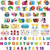 Alphabet & Numbers Cards Set, 37 Magnetic Letters and Numbers ABC Fridge Magnets Pattern Board Matching Puzzle Game Preschool Montessori Educational Learning Toys Set for Toddlers