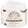 Organic Coconut Oil Scrub, Exfoliating Salt Body Scrub, Deep Cleansing for Soft Skin Remove Dead Skin Cells, Great for Toning Skin, Acne Stretch Marks Cellulite Bump Eraser, Natural Skincare Exfoliant