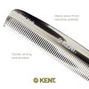 Kent 7T G All Fine Tooth Pocket Comb for Men - Handmade Hair Comb for Men for Everyday Grooming and Styling - Travel Comb for Hair Care, Mustache and Beard Care, Saw Cut and Hand Polished