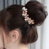Xerling Rhinestone Hair Comb Wedding Hair Accessories for Brides Butterfly Crystal Hair Side Comb Bridal Hair Piece Decorative Wedding Hair Jewelry (Champagne B)