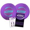 Gliding Discs for Working Out - Exercise Sliders for Carpet Floors 1 Pair, Authentic Workout Sliders Disc for Full Body Resistance Workout, Includes Printed Manual for Fitness Trainers