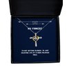 Reusable Fiancee Gifts, I'm not Getting Slower, I'm just Enjoying Life at a More, Reusable Holiday Cross Dancing Necklace from