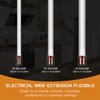 Askcable 18/2 AWG 100FT Electrical Wire 18 Gauge 100 Feet 2 Conductor Speaker Wire CL2 Rated Speaker Cable Wire White Jacket Outdoor Direct Burial in Ground in Wall Extension Cord Cable Red Black