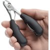 Toe Nail Clippers for Thick Nails – KLIPP Toenail Clippers Ingrown and Cuticle Nipper Trimmer Made of Rustproof Stainless Steel with Short Curved Blades, Ergonomic TPU Grips and Dual Spring Mechanism