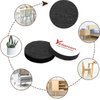 Yelanon Felt Furniture Pads -182 Pcs Furniture Pads Self Adhesive, Cuttable Felt Chair Pads, Anti Scratch Floor Protectors for Furniture Feet Chair Legs, Felt Pads for Hardwoods Floors, Black