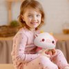 Caaaat Scented Stuffed Plush Toy, Cute Strawberry Cow Stuffed Animal with 2 Sweet Strawberry Scented Microbeads, Squishy Plushies Hugging Plush Decor Pillow for Boys & Girls