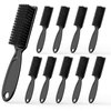 SQULIGT 10 Pcs Barber Clipper Cleaning Brush, Barber Accessories Cleaning Supplies, Blade Trimmer Cleaning Mini Brush Bulk Set Duster Manicure Nylon Brush Hair Styling Brush Tool (Black)