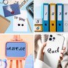 Classicseali 1768PCS 15 Sheets Letter Decals,0.5 inch Cursive Letter Stickers,Self-Adhesive Vinyl Black Letters Sticker, Handwritten Letters for Mailbox, Windows, Doors, Cars, Scrapbooks